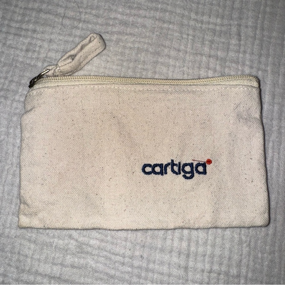 Cartiga Cream Canvas Pouch